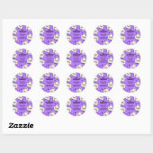 Customizable Spooky & Fun Halloween Ronde Sticker (Vel)