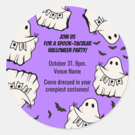 Customizable Spooky & Fun Halloween Ronde Sticker