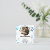 Customizable Square Pet Breeder Business Card Vierkante Visitekaartje (Staand voorkant)