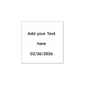 Customizable Square Wooden Handle Art Rubber Stamp Rubberstempel (Afrduk)