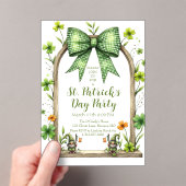 Customizable St. Patrick’s Day Invitation  Acryl Uitnodigingen (Insitu (Draagbaar))