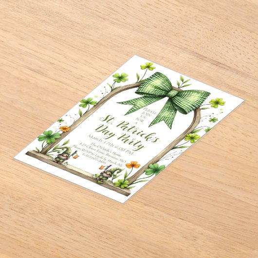 Customizable St. Patrick’s Day Invitation  Acryl Uitnodigingen (Laagn)