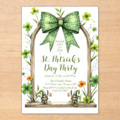 Customizable St. Patrick’s Day Invitation  Acryl Uitnodigingen (Voorkant)