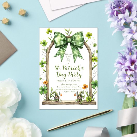 Customizable St. Patrick’s Day Invitation  Acryl Uitnodigingen (Insitu (Huwelijk))