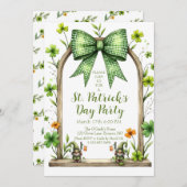 Customizable St. Patrick’s Day Invitation  Kaart (Voorkant / Achterkant)