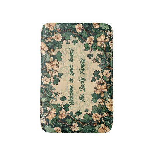 customizable St. Patrick's day Badmat (Voorkant Verticaal)