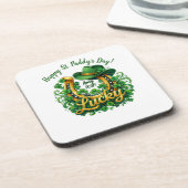 Customizable St. Patrick's Day Bier Onderzetter (Linkerzijde)