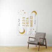 Customizable Starry Month Milestone Tapestry Wandkleed (In situ)
