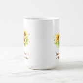 Customizable Sunflower Heart Mother’s Day Mug Koffiemok (Center)
