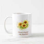 Customizable Sunflower Heart Mother’s Day Mug Koffiemok (Links)