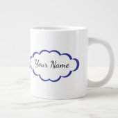 Customizable (SVG Controled Illustrations) NAME Grote Koffiekop (Rechts)