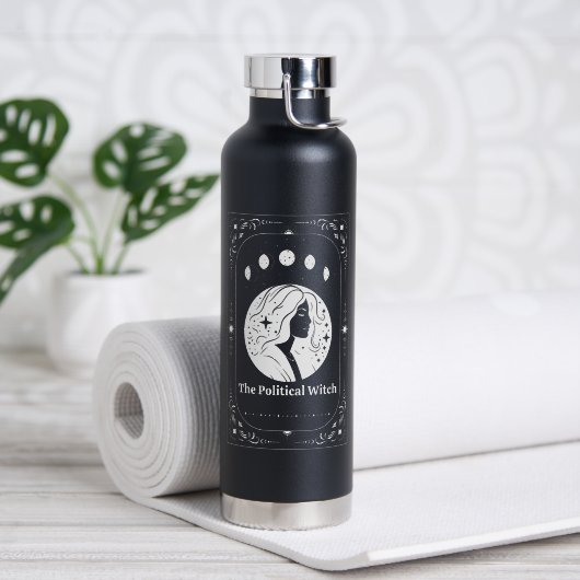 Customizable Tarot Feminist Moon Goddess Political Waterfles (Yoga (Gedraaid)  )