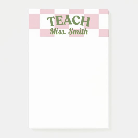 Customizable Teacher Post-it Post-it® Notes (Voorkant)
