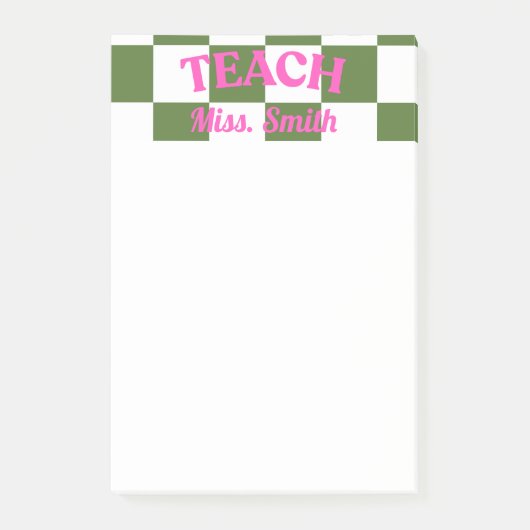 Customizable Teacher Post-it Post-it® Notes (Voorkant)