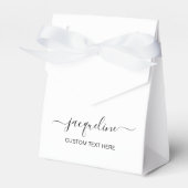 Customizable Tent Favor Boxes with Text Bedankdoosjes (Voorkant Zijde)