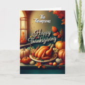 Customizable Thanksgiving Kaart (Voorkant)
