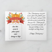 Customizable Thanksgiving  Kaart (Binnen)
