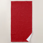 Customizable Tomato Red Noise Beach Towel Strandlaken (Voorkant)