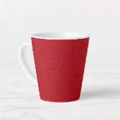 Customizable Tomato Red Speckle Latte Mug Mok (Linkerhoek)