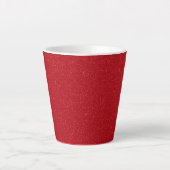 Customizable Tomato Red Speckle Latte Mug Mok (Voorkant)