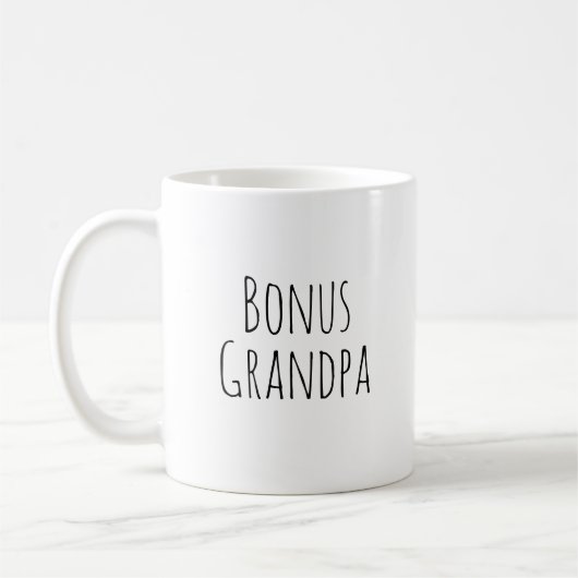 Customizable "Undisputed #1 Bonus Grandpa" Gift  Koffiemok (Links)