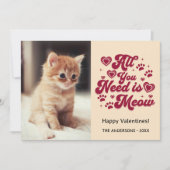 Customizable Valentine Photo Card Holiday Card Feestdagenkaart (Voorkant)