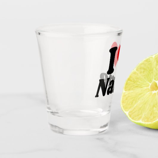 Customizable Valentines Day I love Heart Custom Shot Glas (Links)