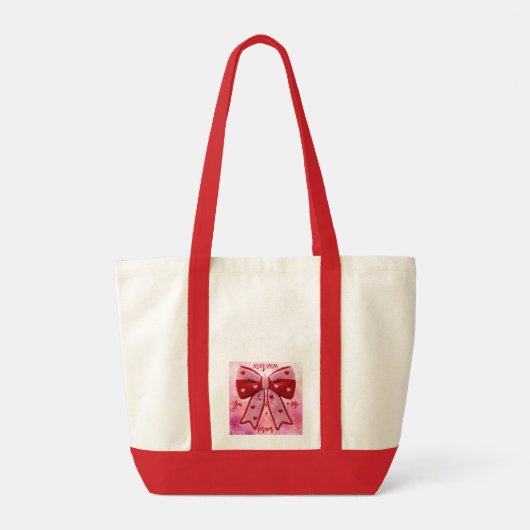 Customizable Valentine's day Tote Bag (Achterkant)