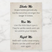 Customizable Vanilla Extract label VE_002_04c Wijn Etiket (Enkel label)