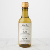 Customizable Vanilla Extract label VE_002_04c Wijn Etiket (Voorkant)