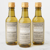 Customizable Vanilla Extract Label ZVE_07b Wijn Etiket (Flessen)