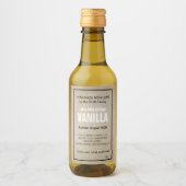 Customizable Vanilla Extract Label ZVE_07b Wijn Etiket (Voorkant)
