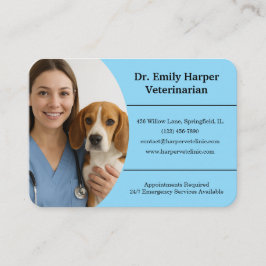 Customizable Veterinarian Business Card  Visitekaartje