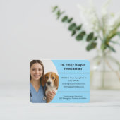 Customizable Veterinarian Business Card  Visitekaartje (Staand voorkant)
