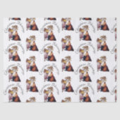 Customizable Vintage Nativity Tissue Paper Tissuepapier (Voorkant)