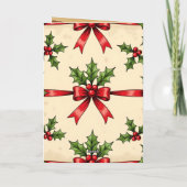 Customizable Vintage Santa Sleigh Classic Xmas Kaart (Achterkant)