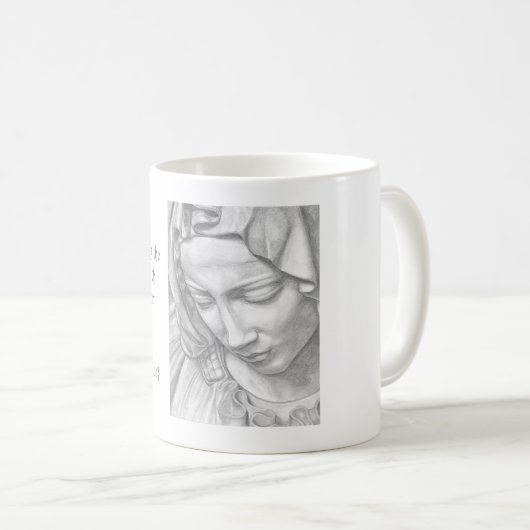 Customizable Virgin Mary Mug Koffiemok (Voorkant rechts)
