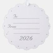 Customizable Virgin Mary Paper Ornament Card Kaart (Achterkant)