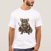 Customizable Warrior Cat Tee – Unique Bold Graphic T-shirt (Voorkant)