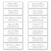 Customizable wedding guest address labels sticker (Voorkant)
