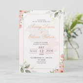 Customizable Wedding Invitation – Elegant Kaart (Staand voorkant)