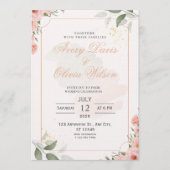 Customizable Wedding Invitation – Elegant Kaart (Voorkant)