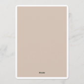 Customizable Wedding Invitation- Elegant & Simple Kaart (Achterkant)