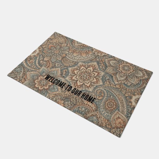 Customizable Welcome Door Mat with Unique Pattern (Schuin)