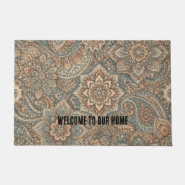 Customizable Welcome Door Mat with Unique Pattern