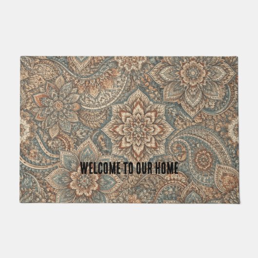 Customizable Welcome Door Mat with Unique Pattern (Voorkant)