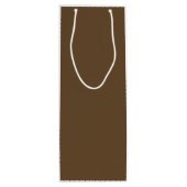 Customizable White & Black Elegant Minimalist Wine Wijn Cadeautas (Achterkant)