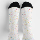 Customizable White Multicolor Polka Dot Sokken (Top)