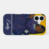 Customizable Woman with a Mango by Paul Gauguin iPhone 16 Hoesje (Achterkant horizontaal)