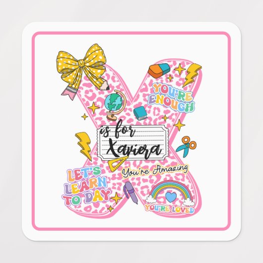 Customizable “X is for” Alphabet Art – Inspiration Labels (Design 1)